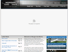 Tablet Screenshot of morganaeroworks.com.au